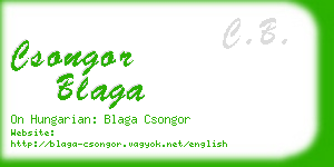 csongor blaga business card